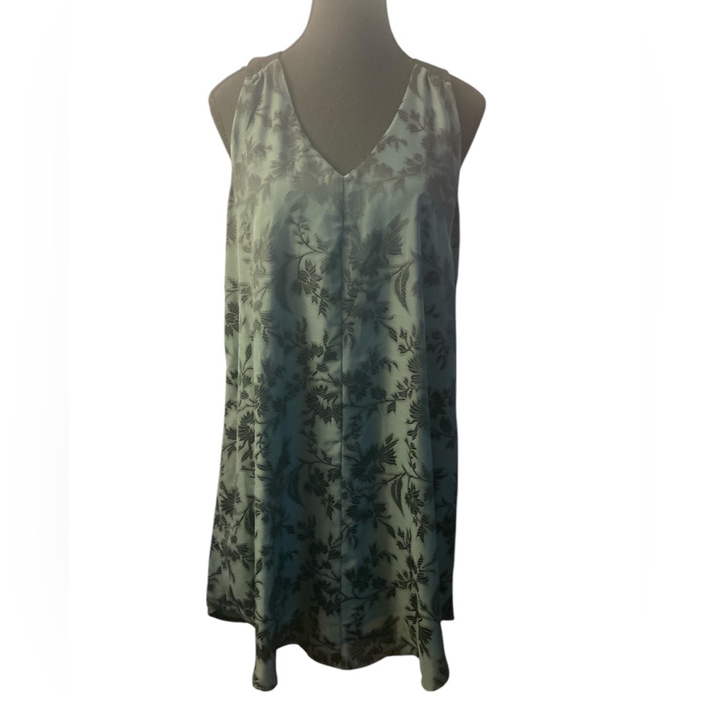 ASTR Black/Green Floral Sleeveless Dress NWT M